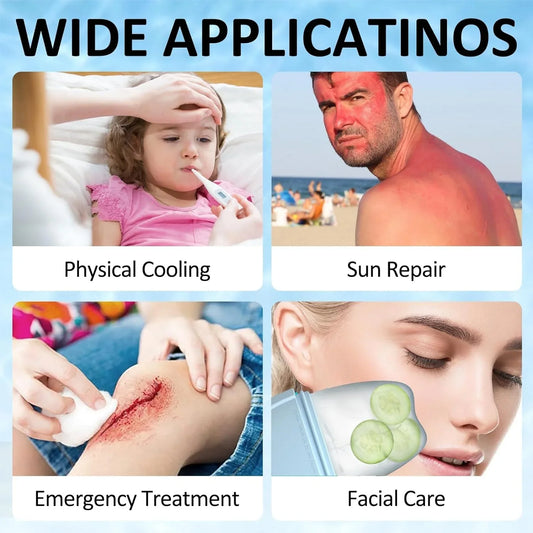 Silicone Ice Face Roller for Face & Eye - Reusable Ice Cube Roller Massager for De-Puffing, Skin Tightening & Natural Glow