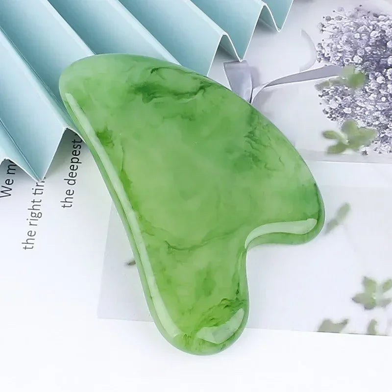 Aura Glow Resin Gua Sha - Skin Tightening & Stress Relief Massager