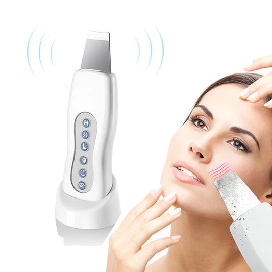 Ultimate Ultrasonic Facial Massager & Skin Scrubber - Professional Face Lift Machine for Deep Cleansing, Pore Refining & Skin Tightening