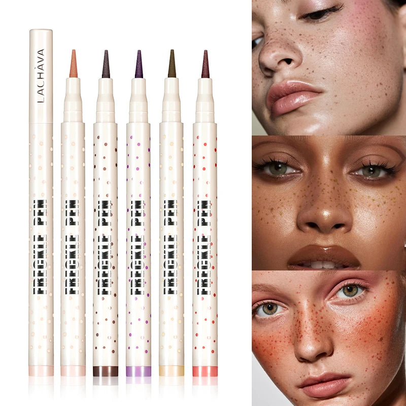 Natural Realistic Freckle Pen - Quick-Drying Waterproof Faux Freckle Makeup - Long-Lasting Sunkissed Glow Pen (Available in 5 Natural Shades)