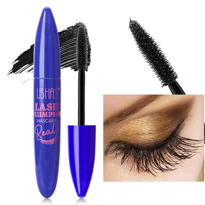 4D Silk Fiber Lash Mascara - Waterproof & Smudge-Proof Liquid Fiber Formula - 360° Volume, Extreme Length & All-Day Wear
