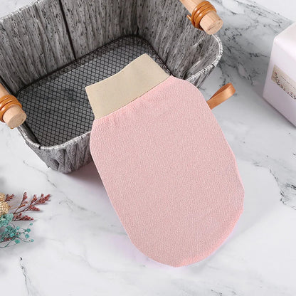 Premium Silk Exfoliating Glove for Body & Face - Deep Cleansing Scrub Mitt for Tan Removal, Skin Smoothing, and Invigorating Massage