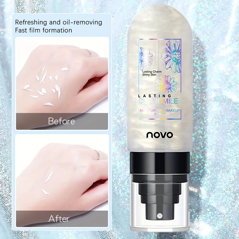 بخاخ تثبيت المكياج نوفو 12 ساعة ألترا لوك - لمسة نهائية مطفية تدوم طويلاً ورذاذ للتحكم في الزيوت لجميع أنواع البشرة (مجموعة من قطعتين)