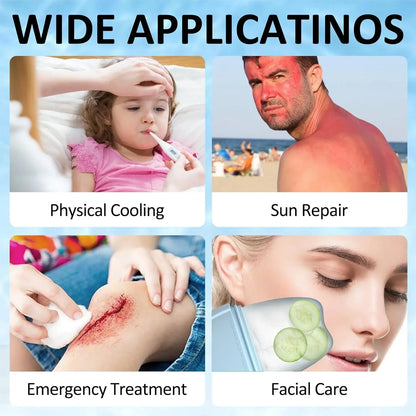 Silicone Ice Face Roller for Face & Eye - Reusable Ice Cube Roller Massager for De-Puffing, Skin Tightening & Natural Glow