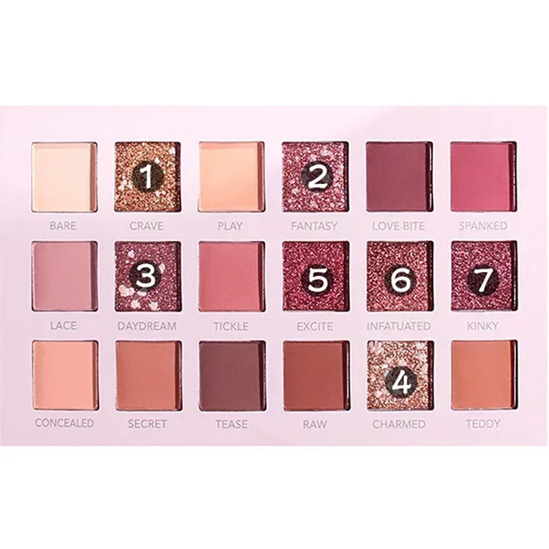 Stellar Shine 18 Colors Highly Pigmented Eye Makeup Palette