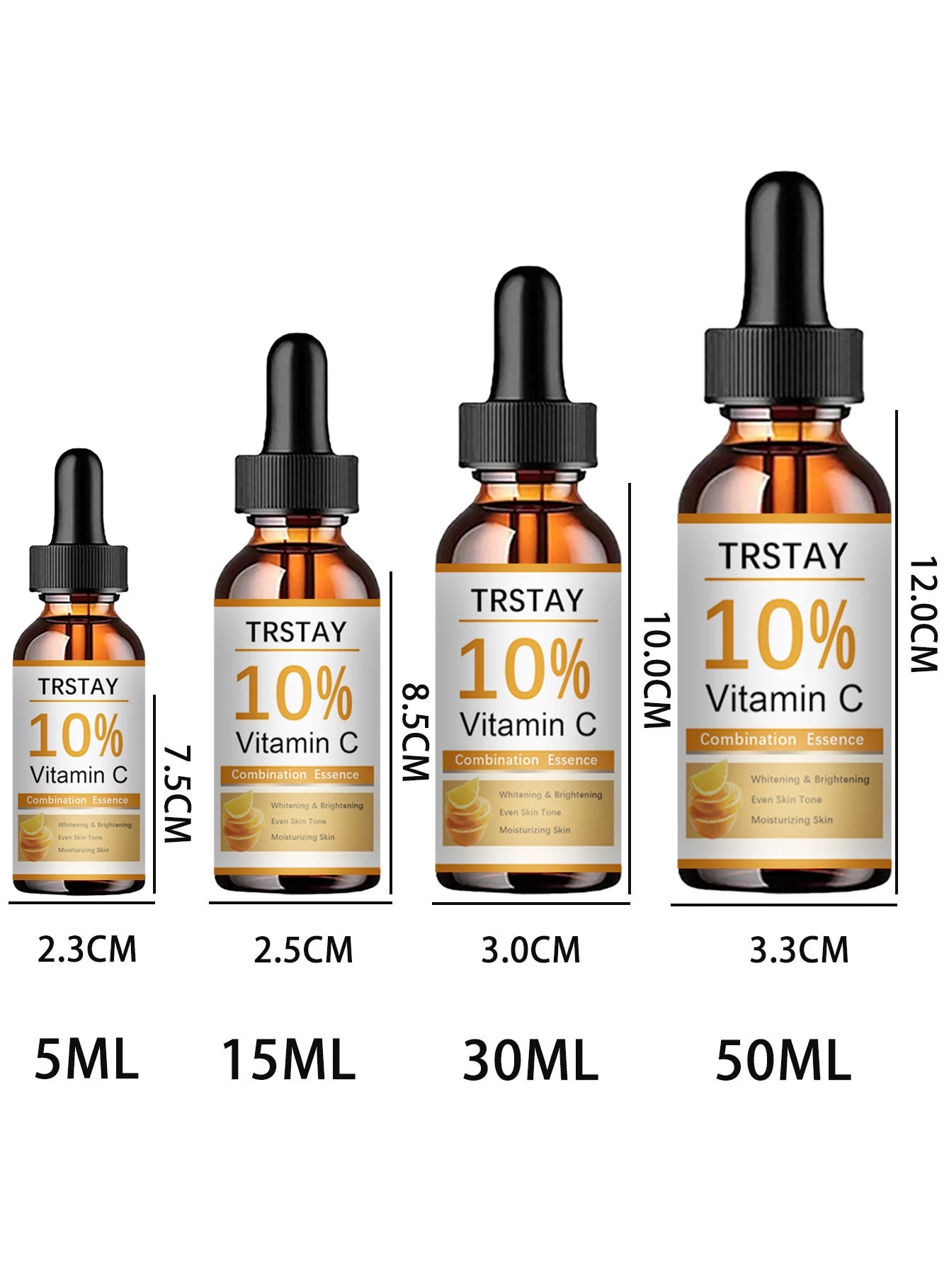 سيروم الوجه بفيتامين سي النقي بنسبة 10% - خلاصة تفتيح البشرة ومكافحة الشيخوخة لتصحيح البقع، وتنعيم البشرة وإضفاء إشراقة طبيعية (30 مل)