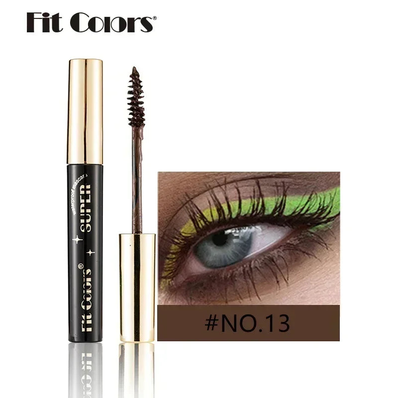5D Silk Fiber Lash Color Mascara - Waterproof & Long-Lasting 14 Vibrant Colors - 3D Volume & Extreme Length for Creative Eye Makeup