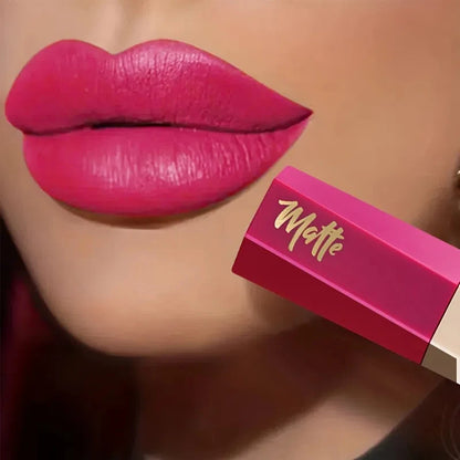 Luxury Velvet Matte Liquid Lipstick - High-Pigment Waterproof Lip Color - Long-Lasting Smudge-Proof Formula for a Sophisticated Bold Look