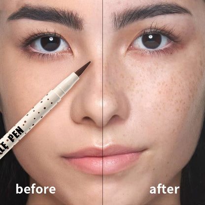 Natural Realistic Freckle Pen - Quick-Drying Waterproof Faux Freckle Makeup - Long-Lasting Sunkissed Glow Pen (Available in 5 Natural Shades)