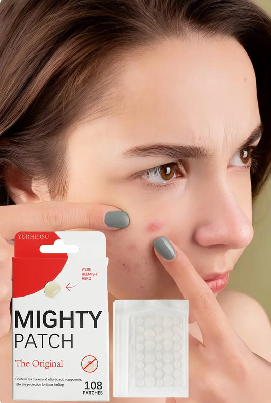 Invisible Hydrocolloid Acne Patches - 108 Pcs Pimple Patches for Face - Overnight Spot Treatment & Fast Healing for All Skin Types