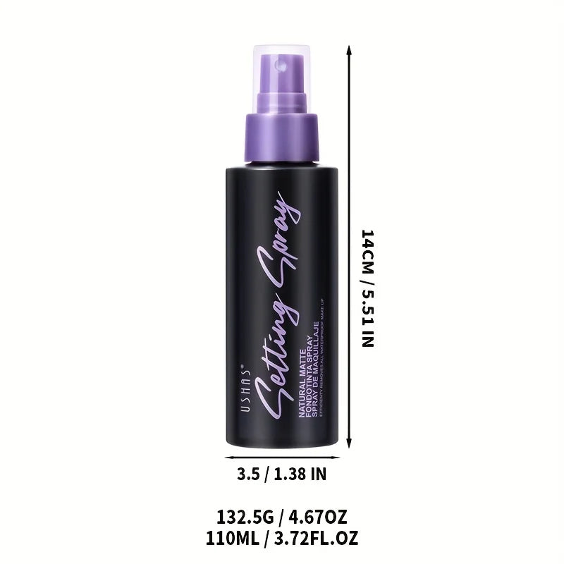 USHAS Professional Waterproof Makeup Setting Spray - Ultra Long-Lasting Matte Finish, Oil Control & Hydrating Foundation Fixer