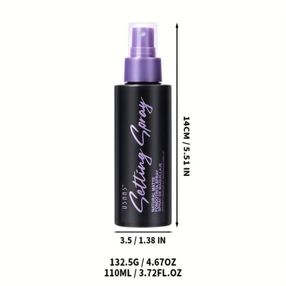 USHAS Professional Waterproof Makeup Setting Spray - Ultra Long-Lasting Matte Finish, Oil Control & Hydrating Foundation Fixer