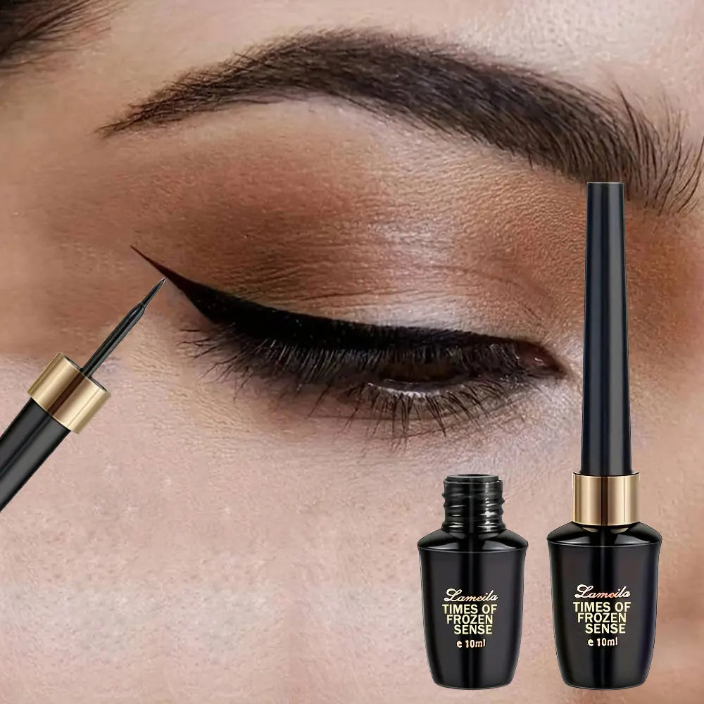 Professional Liquid Eye Liner Pen - Precision Tip, Quick-Drying & Waterproof - Ultra-Black Smudge-Proof Formula for All-Day Long-Lasting Wear