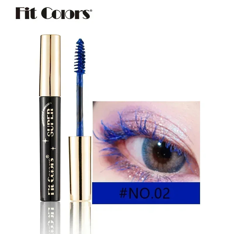 5D Silk Fiber Lash Color Mascara - Waterproof & Long-Lasting 14 Vibrant Colors - 3D Volume & Extreme Length for Creative Eye Makeup