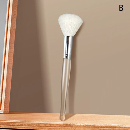 Professional Soft Hair Facial Cleanser Brush - Dual-Ended Face Massage & Mask Application Brush - Portable Gentle Skin Care Tool