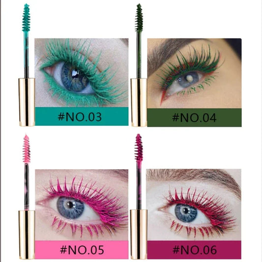5D Silk Fiber Lash Color Mascara - Waterproof & Long-Lasting 14 Vibrant Colors - 3D Volume & Extreme Length for Creative Eye Makeup