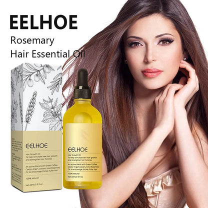 Pure Rosemary Hair Growth Oil Serum - Natural Anti-Hair Loss Treatment for Regrowth, Scalp Repair & Root Strengthening