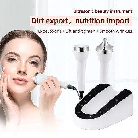 Advanced High-Frequency Face & Eye Massager - Professional Beauty Device for Nutrition Import, Dirt Export & Skin Tightening