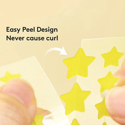 112 Pcs Star-Shaped Acne Pimple Patches - Colorful Hydrocolloid Skin Care Stickers for Spot Concealing & Fast Healing - Fun & Effective Acne Treatment