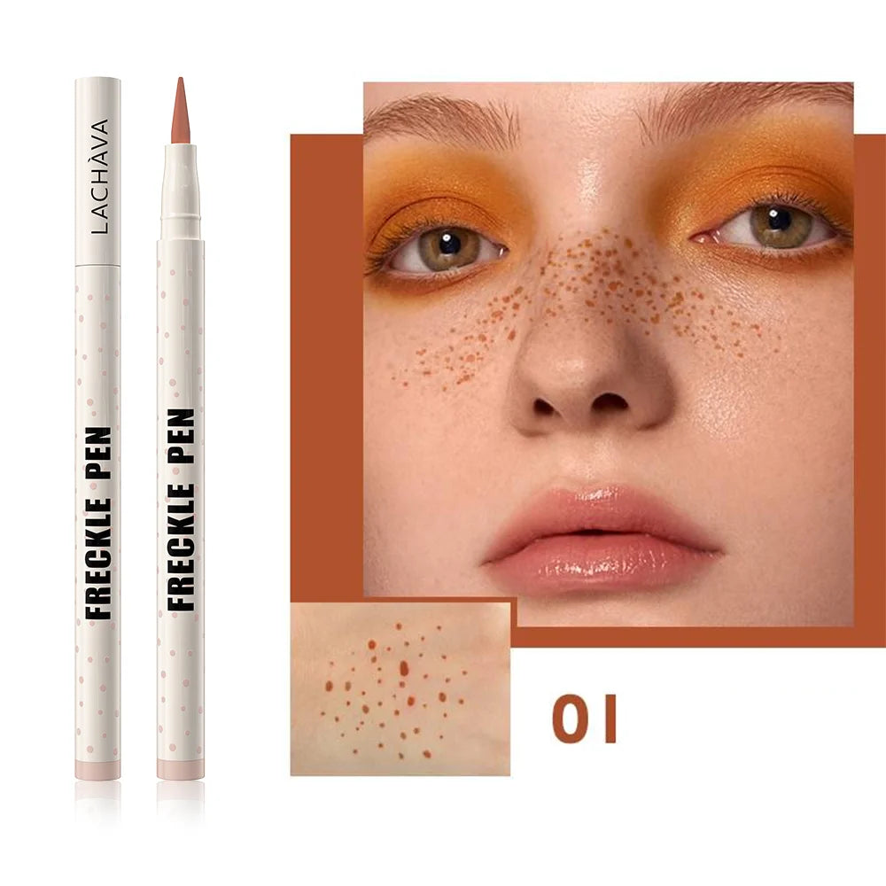Natural Realistic Freckle Pen - Quick-Drying Waterproof Faux Freckle Makeup - Long-Lasting Sunkissed Glow Pen (Available in 5 Natural Shades)