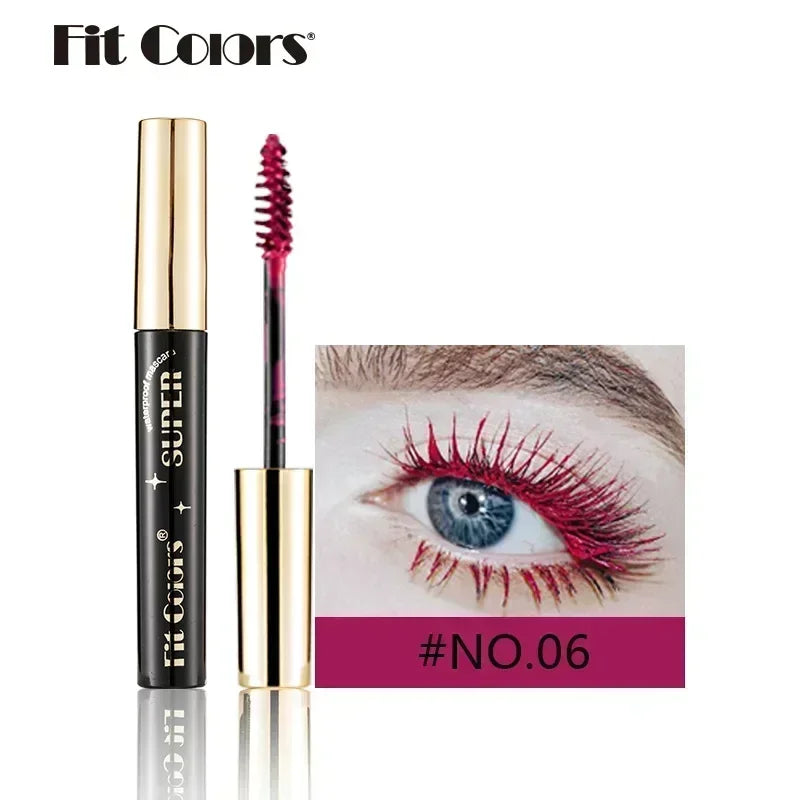 5D Silk Fiber Lash Color Mascara - Waterproof & Long-Lasting 14 Vibrant Colors - 3D Volume & Extreme Length for Creative Eye Makeup
