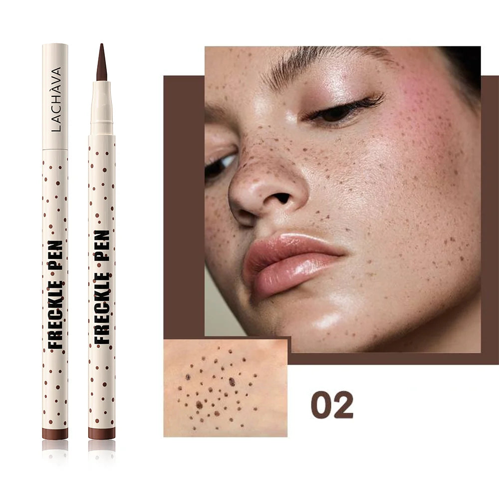 Natural Realistic Freckle Pen - Quick-Drying Waterproof Faux Freckle Makeup - Long-Lasting Sunkissed Glow Pen (Available in 5 Natural Shades)