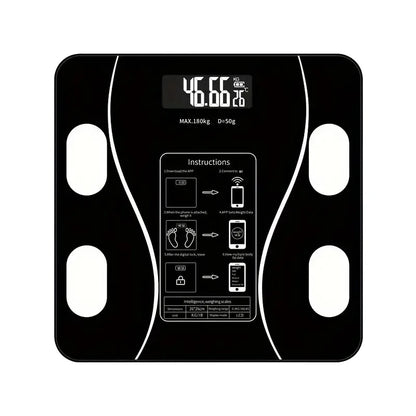 Smart Bluetooth Body Fat Scale - Digital Bathroom Scale with App Connection for Weight, BMI, Body Fat & Health Tracking