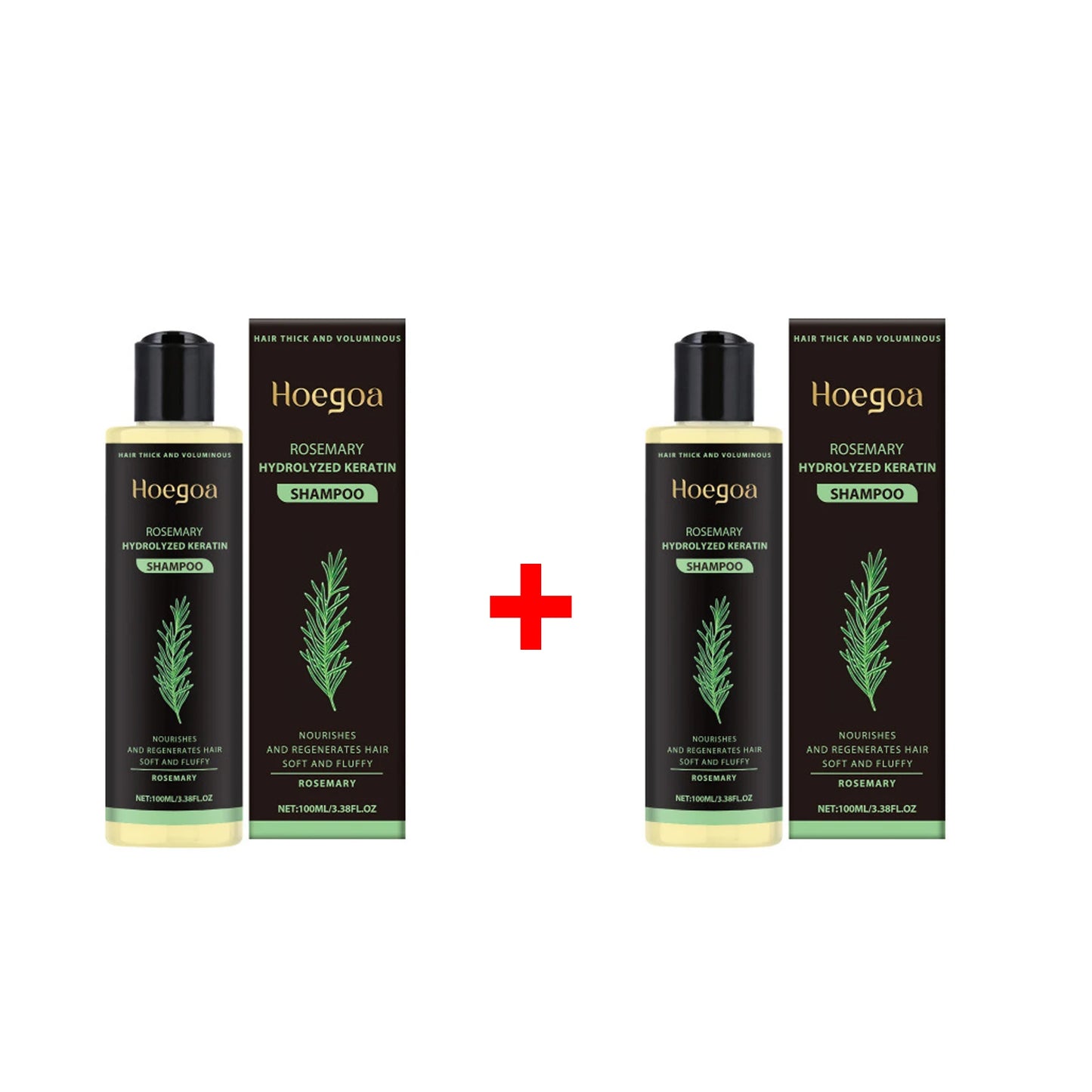 Natural Rosemary Hair Growth Shampoo - Deep Cleansing Scalp Treatment for Strengthening, Anti-Dandruff & Volumizing Care