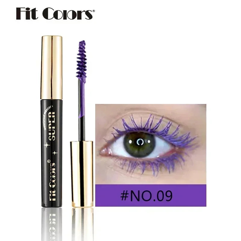 5D Silk Fiber Lash Color Mascara - Waterproof & Long-Lasting 14 Vibrant Colors - 3D Volume & Extreme Length for Creative Eye Makeup