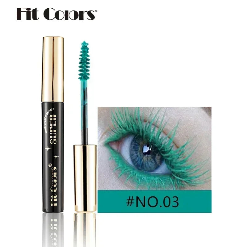 5D Silk Fiber Lash Color Mascara - Waterproof & Long-Lasting 14 Vibrant Colors - 3D Volume & Extreme Length for Creative Eye Makeup