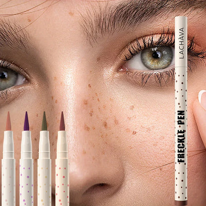Natural Realistic Freckle Pen - Quick-Drying Waterproof Faux Freckle Makeup - Long-Lasting Sunkissed Glow Pen (Available in 5 Natural Shades) - Aura