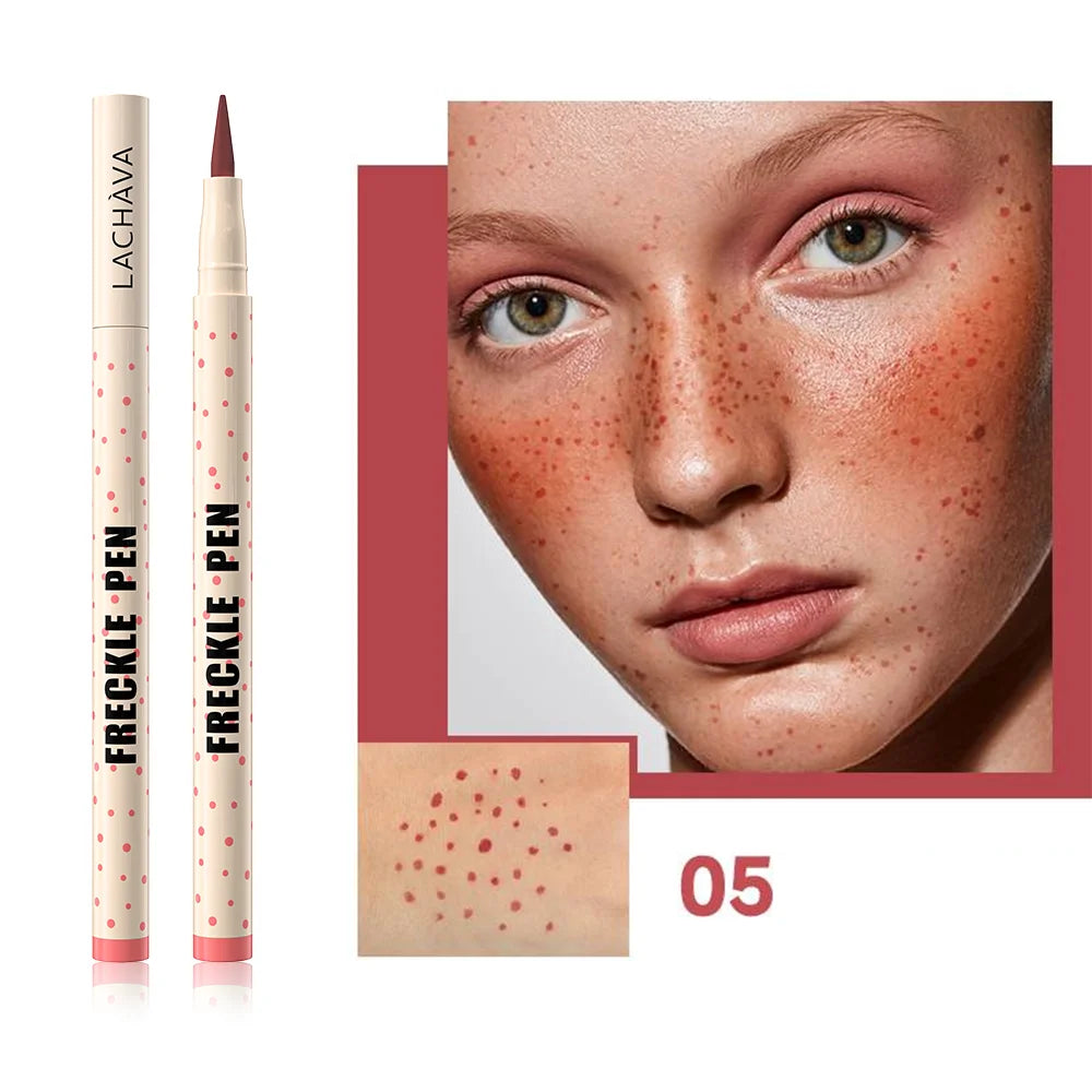 Natural Realistic Freckle Pen - Quick-Drying Waterproof Faux Freckle Makeup - Long-Lasting Sunkissed Glow Pen (Available in 5 Natural Shades)