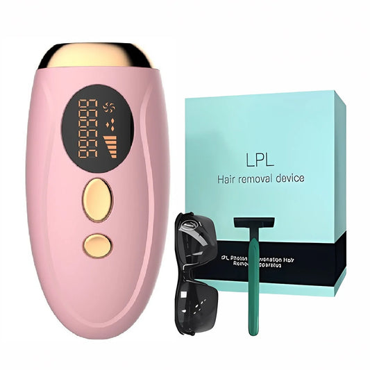 Professional IPL Laser Hair Remover - 990,000 Flashes Permanent System for Women & Men - Painless Home Beauty Device for Body & Face
