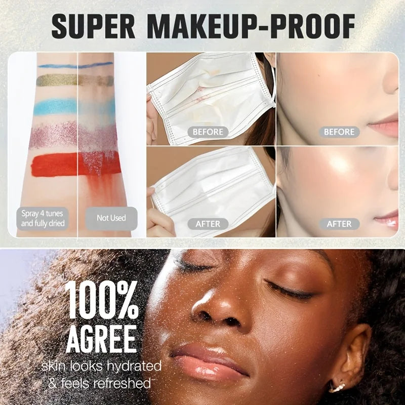 بخاخ تثبيت المكياج نوفو 12 ساعة ألترا لوك - لمسة نهائية مطفية تدوم طويلاً ورذاذ للتحكم في الزيوت لجميع أنواع البشرة (مجموعة من قطعتين)