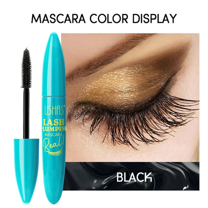 4D Silk Fiber Lash Mascara - Waterproof & Smudge-Proof Liquid Fiber Formula - 360° Volume, Extreme Length & All-Day Wear