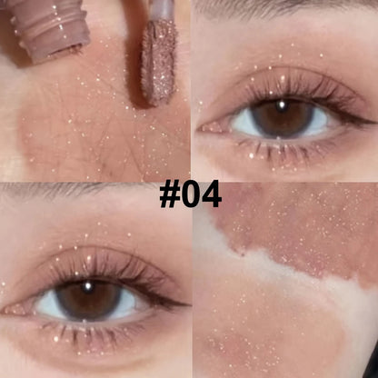 قلم ظلال عيون سائل مزدوج اللمسة النهائية - مكياج عيون مقاوم للماء بلمسة نهائية مطفية ولمسة نهائية لامعة معدنية - ظلال عيون كريمية تدوم طويلاً ومقاومة للتلطخ