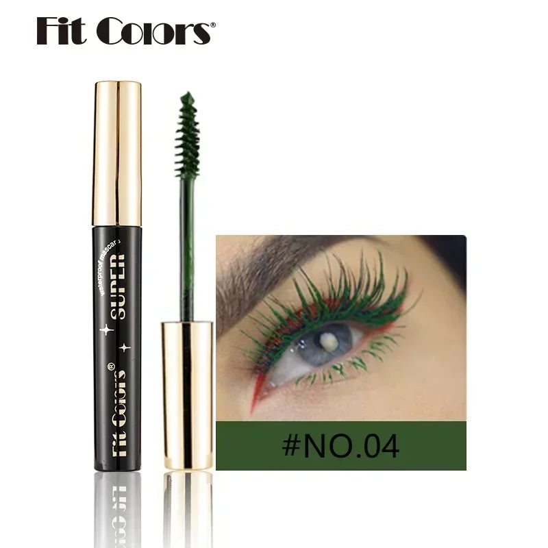 5D Silk Fiber Lash Color Mascara - Waterproof & Long-Lasting 14 Vibrant Colors - 3D Volume & Extreme Length for Creative Eye Makeup